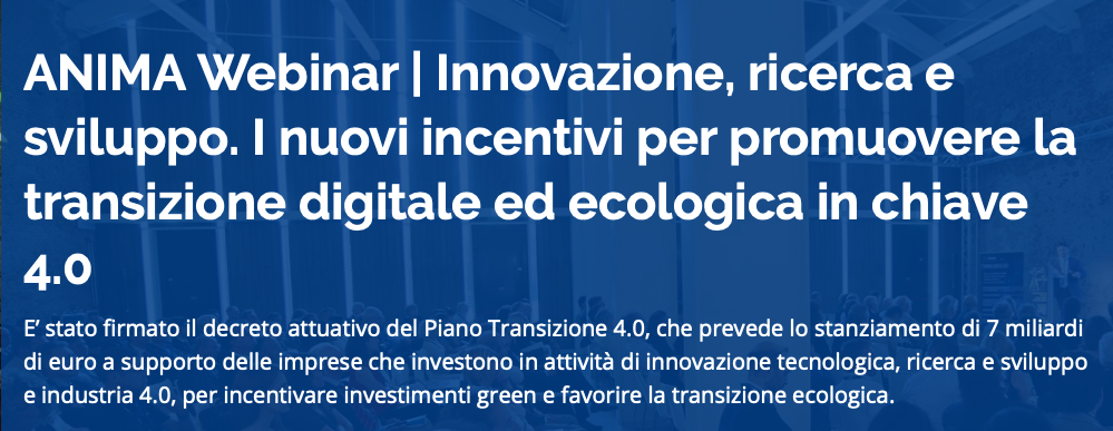 Innovazione, ricerca e sviluppo. I nuovi incentivi per promuovere la transizione digitale ed ecologica in chiave 4.0